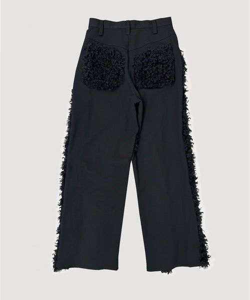 FUR STRAIGHT PANTS