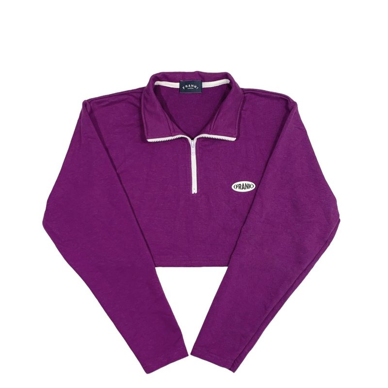 SHAWN CROP POLO (PURPLE)
