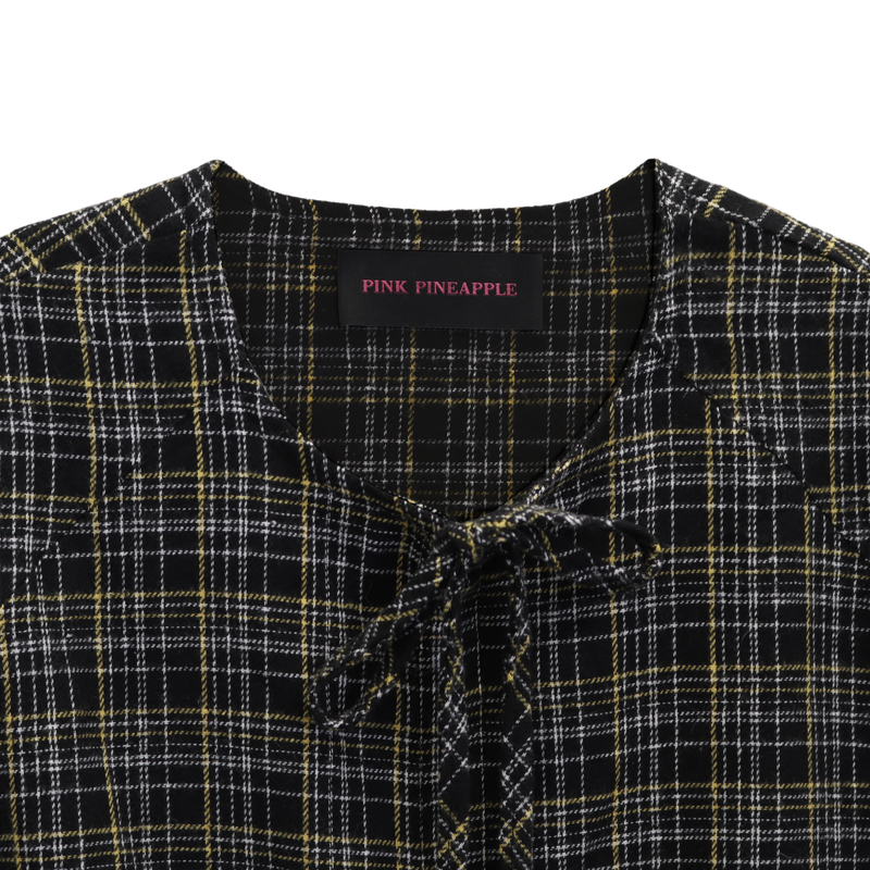 FROSTED CHECK DRESS