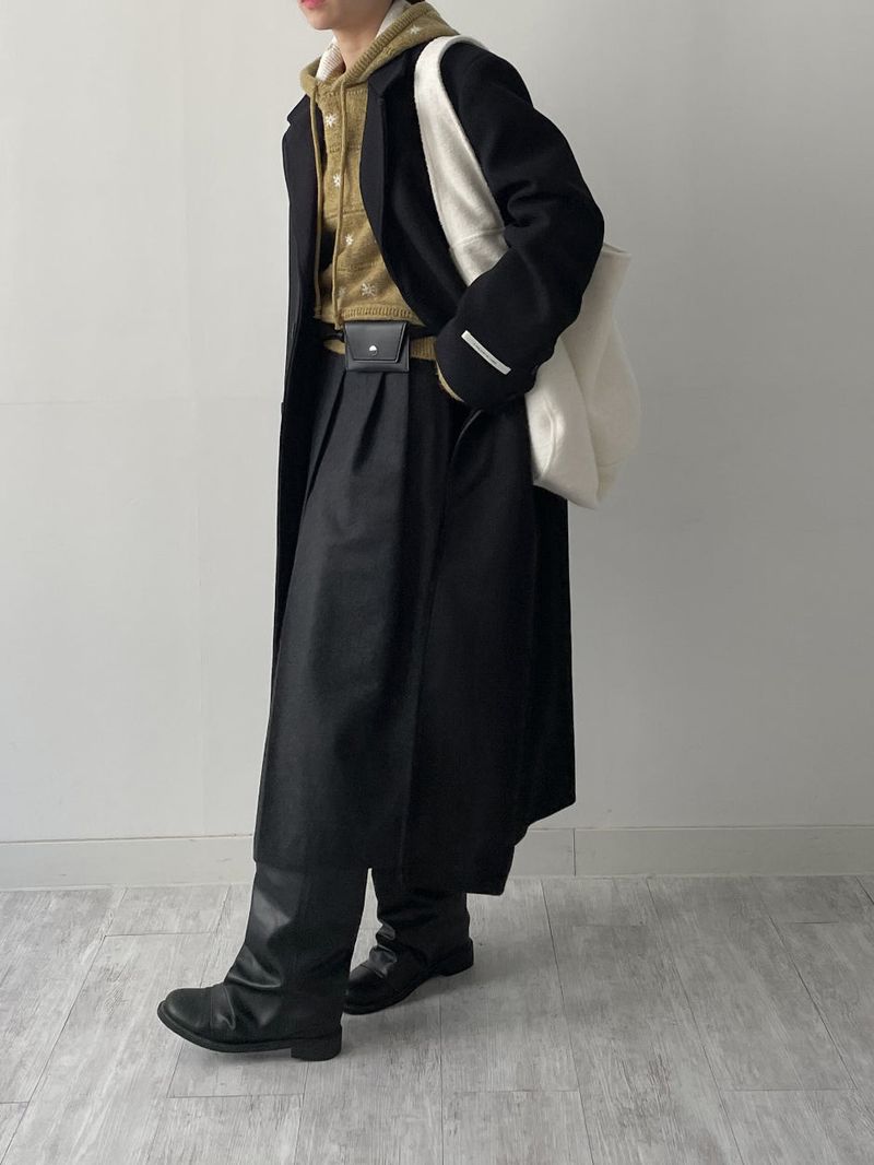 Snow Loose Fit Hooded Knit