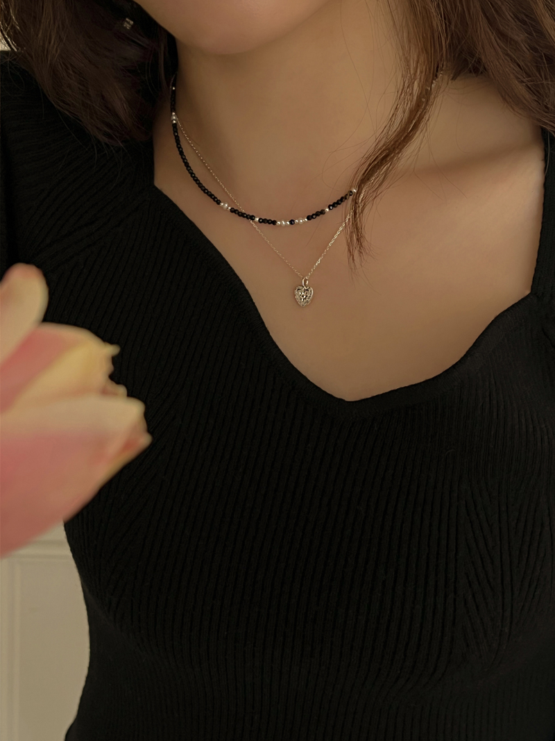 Starry night necklace (silver)