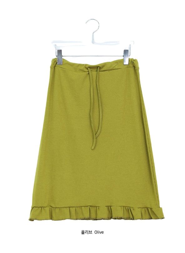 Veloce Frill Banding Midi Skirt