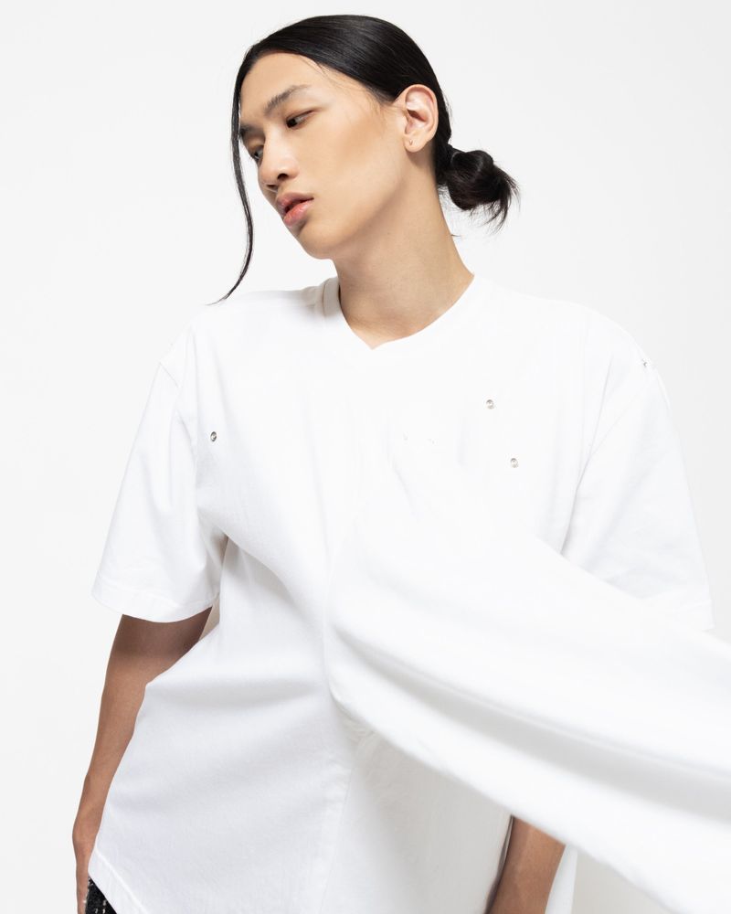MAZE OVERSIZE TEES - WHITE