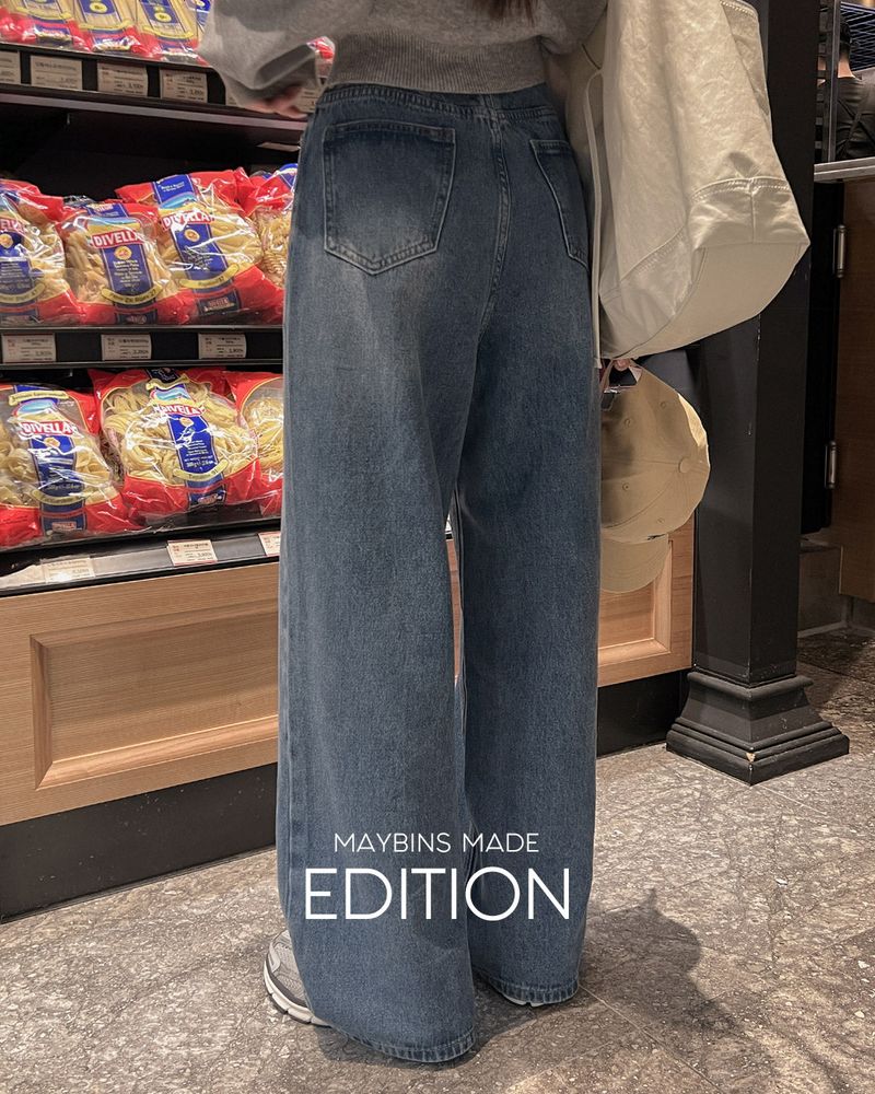 【MADE】Wide denim pants(short,long)