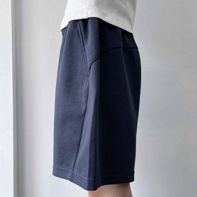 3D Paneled Scuba Knit Shorts