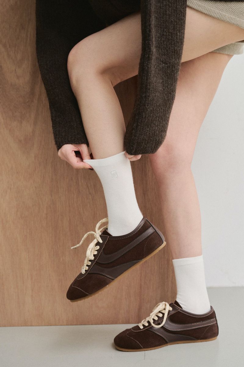 Brand Logo Knee-High Socks
