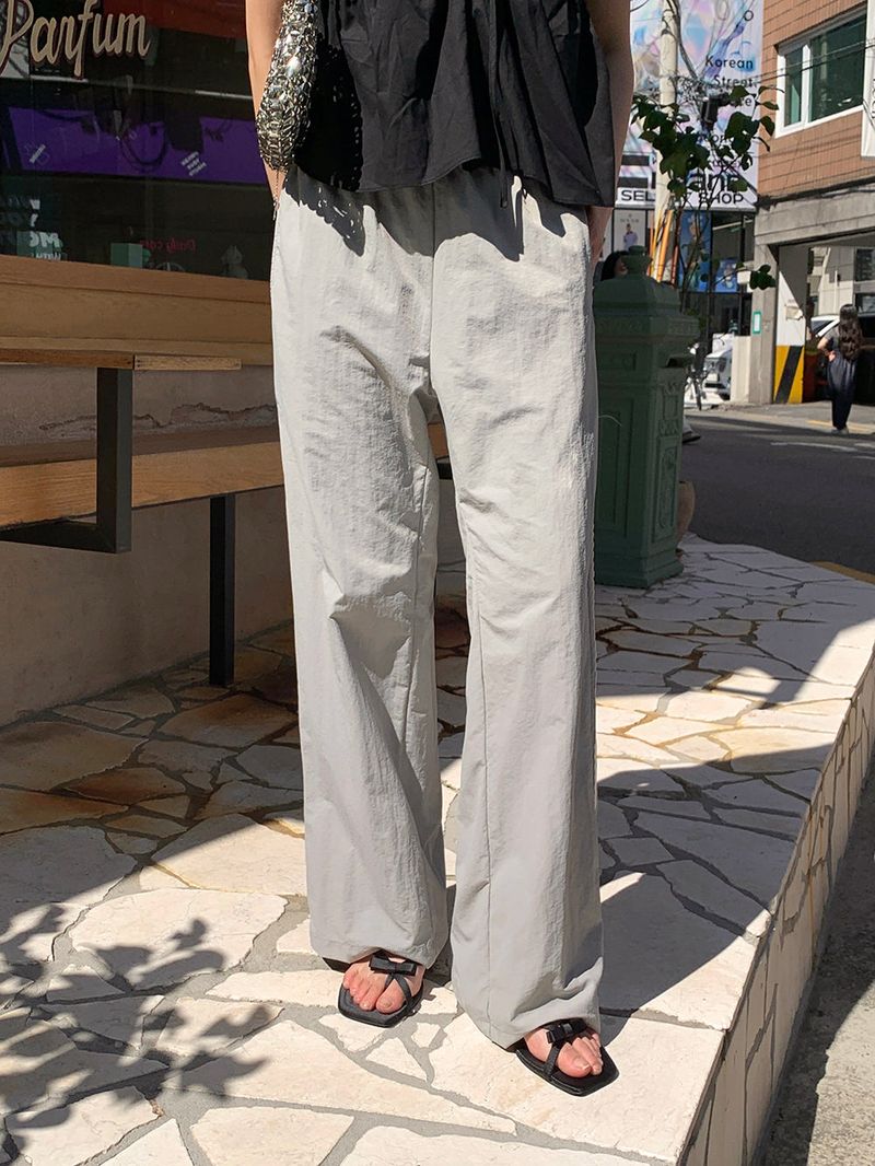 [MADE] Rollton nylon lace track bendable pants