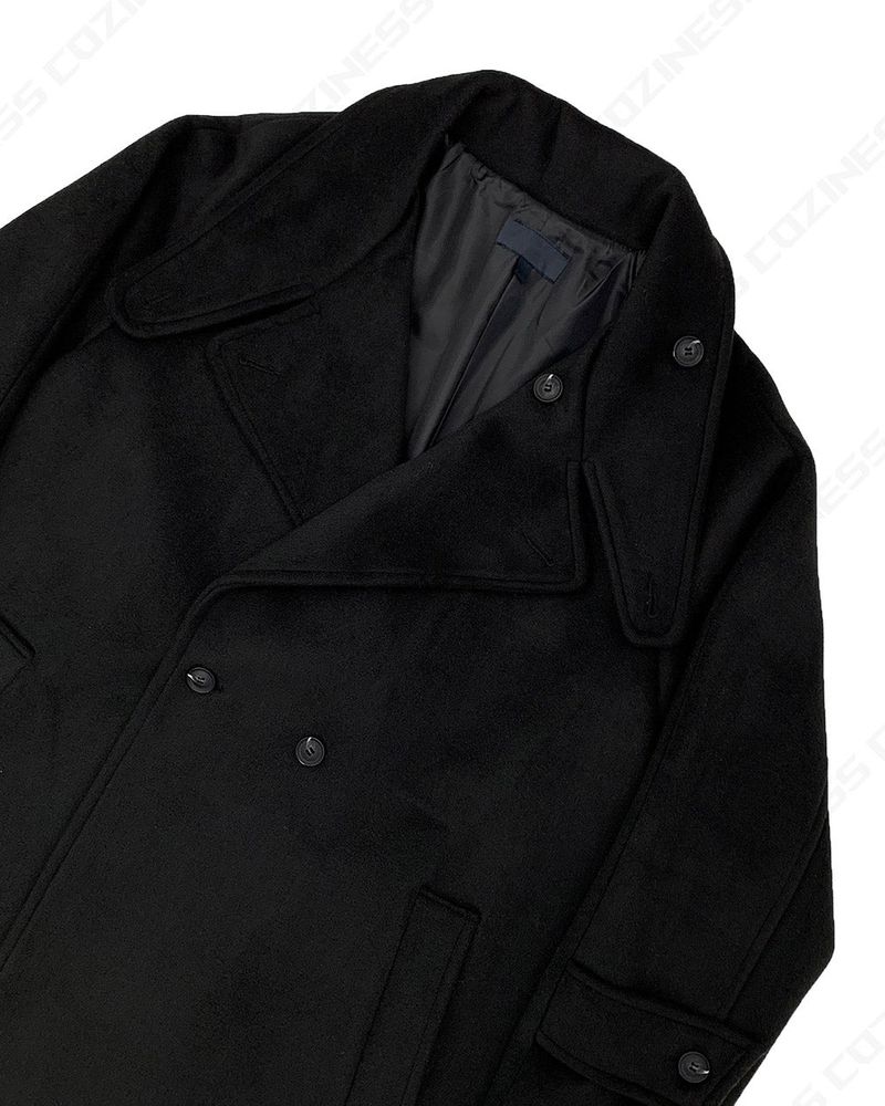 SI High-Neck Long Coat (2 colors)