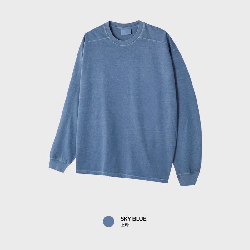 Look Rogane Supima Cut Pigment Washed Long Sleeve T-Shirt