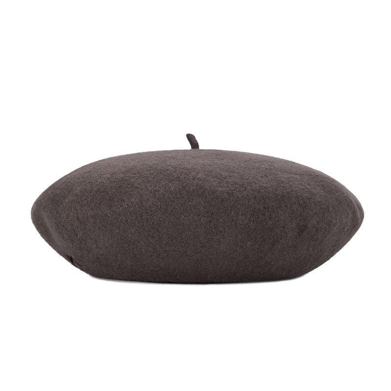 VARZAR Cursive Logo Wool Beret / Cocoa