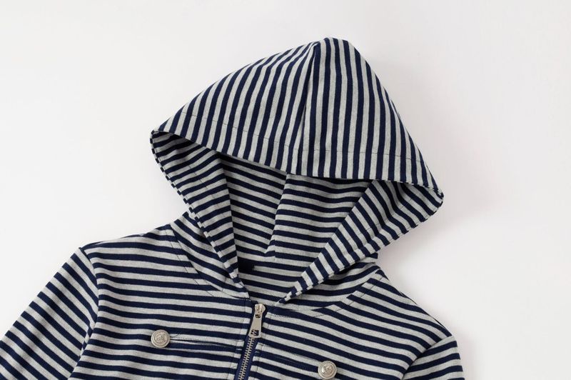 Camille Double Button Hood Zip-Up
