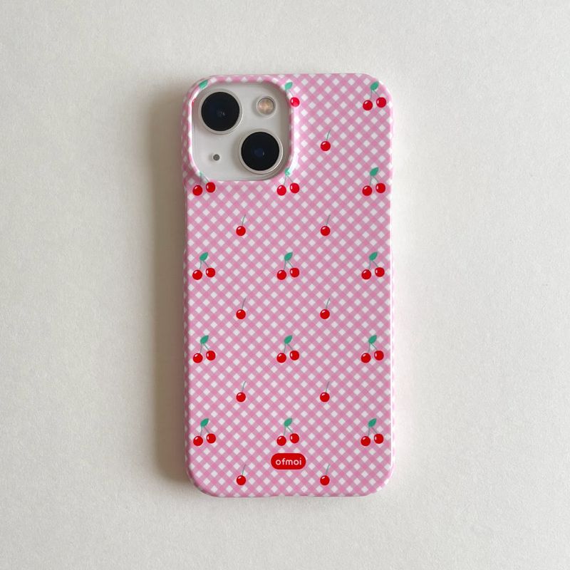 ofmoi（オブモイ）の「red cherry glossy hard phone case（Smartphone Accessories）」