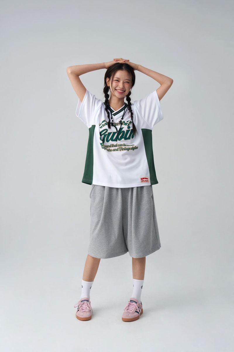 GUBIN（グビン）の「V-neck football jersey（Tops）」