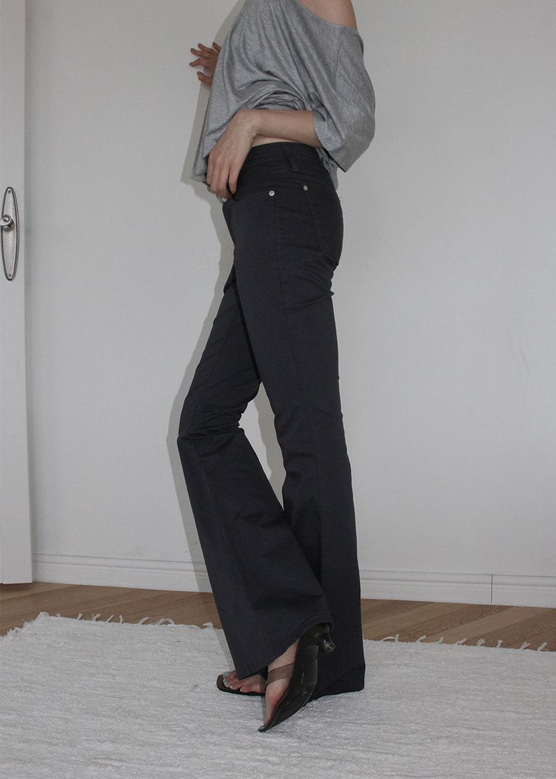 GLAM STRIPE BOOTS CUT PANTS (S-L)