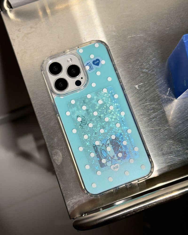 DOT JELLY Gel Hard Slim Phone Case - soda blue