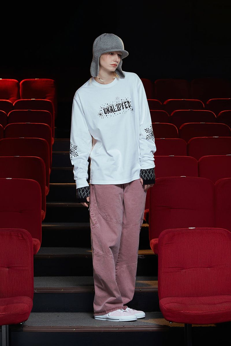 SNOW LOGO LSV T SHIRT / WHITE