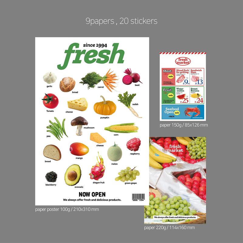 oab fresh pack / scrap sticker set