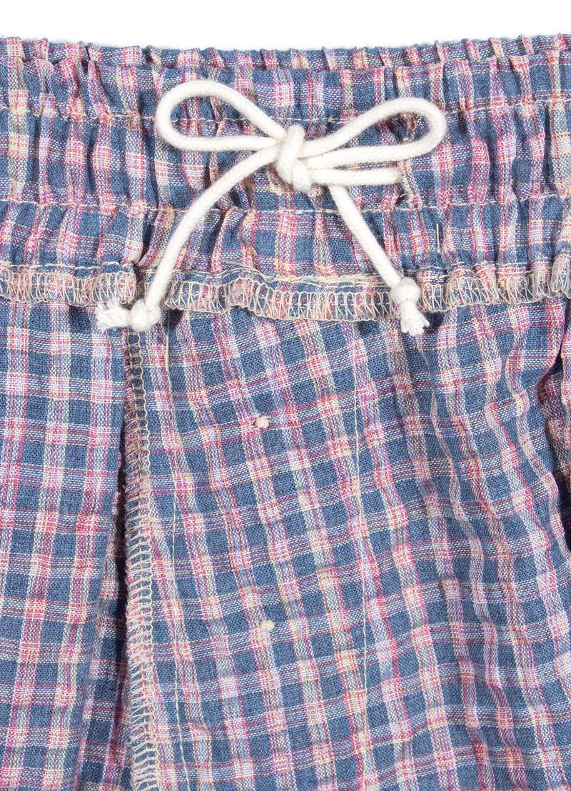 CHECK BOXER SHORTS_Navy