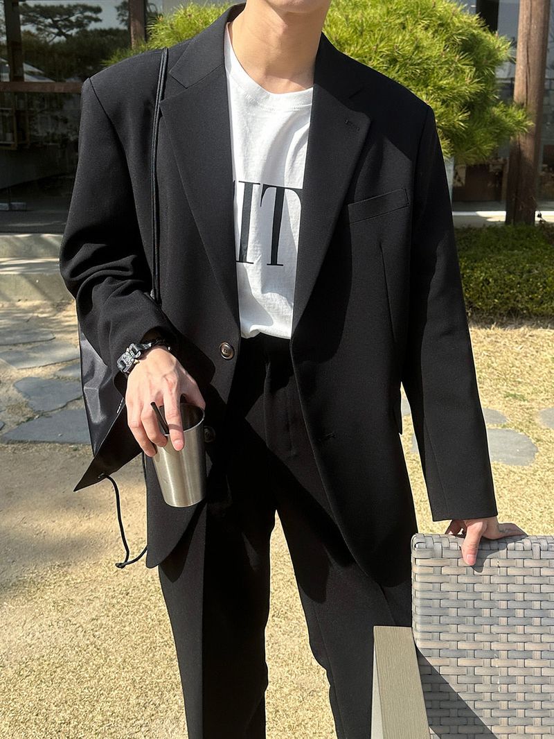 3 TAP Sage Tencel Blazer (2color)