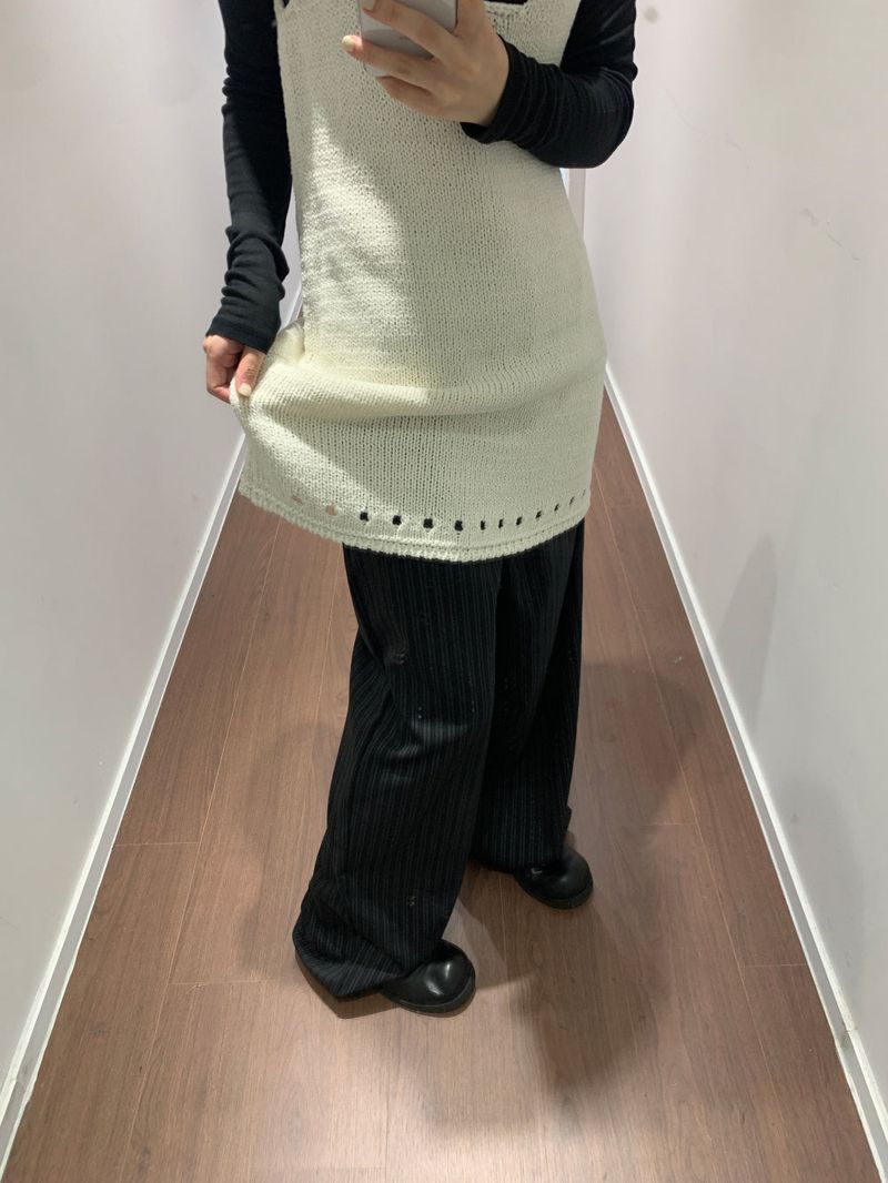 Foy Stripe Slacks(2color)