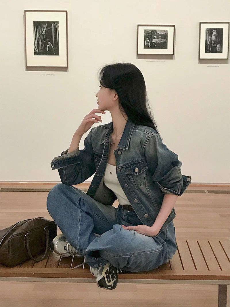 [Bellide made] Cult standard blue denim jacket