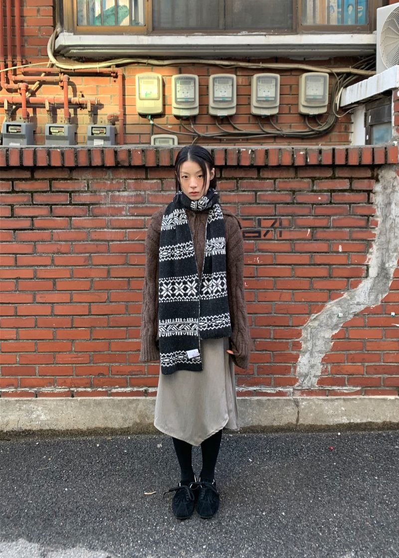  STRIPE BLEND SKIRT