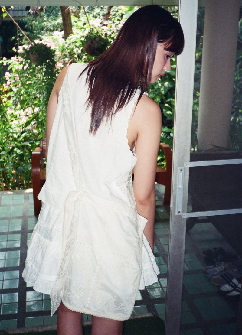 Lace Organza Bag - Natural