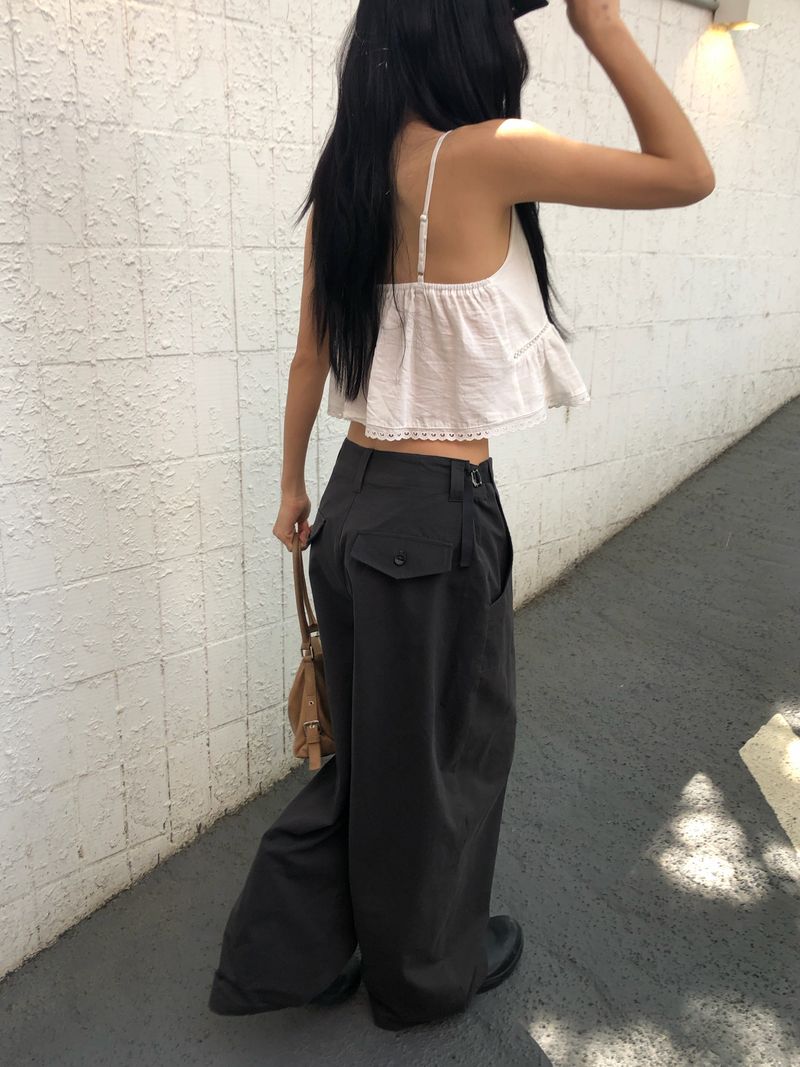 Taupe Wide Pants