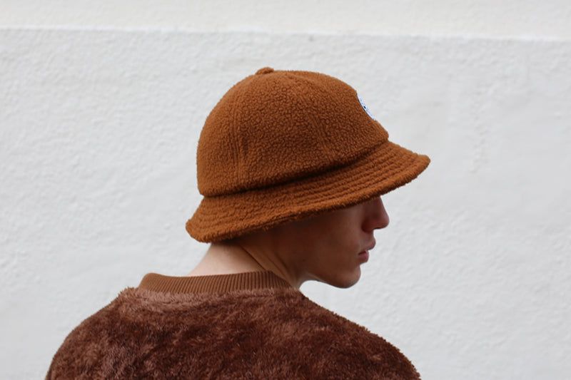 NUVOLINO FLEECE BUCKET HAT [BROWN]