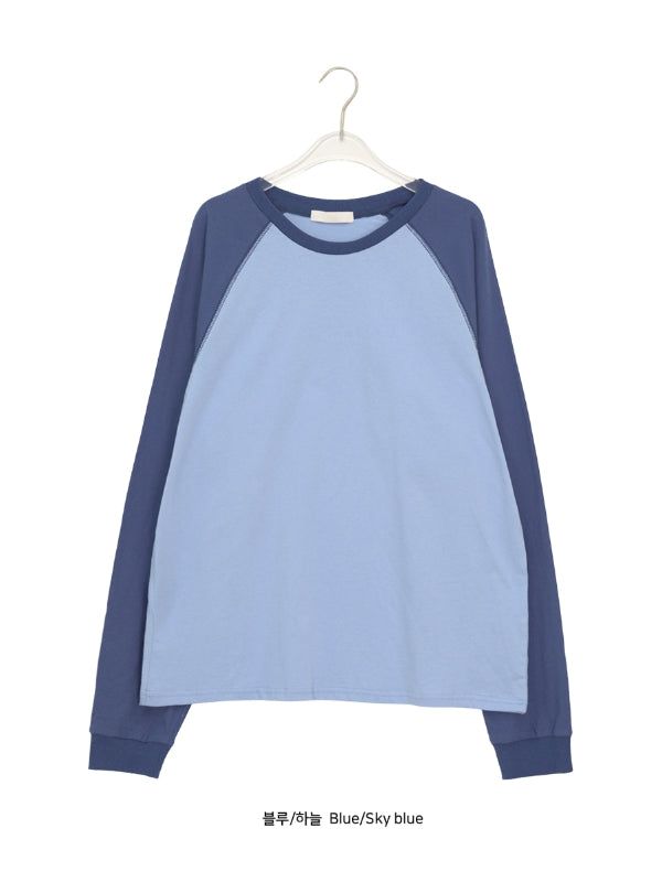 [unisex] Clove Over Fit Raglan Long Sleeve Tee