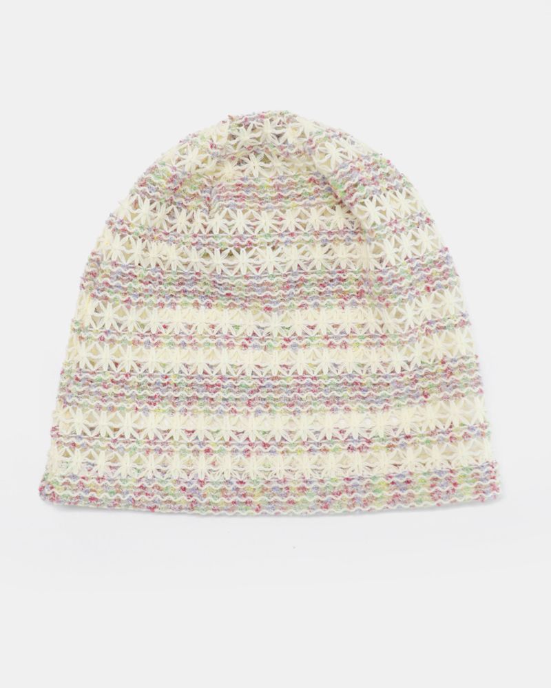 Malty stripe punching net see-through bini