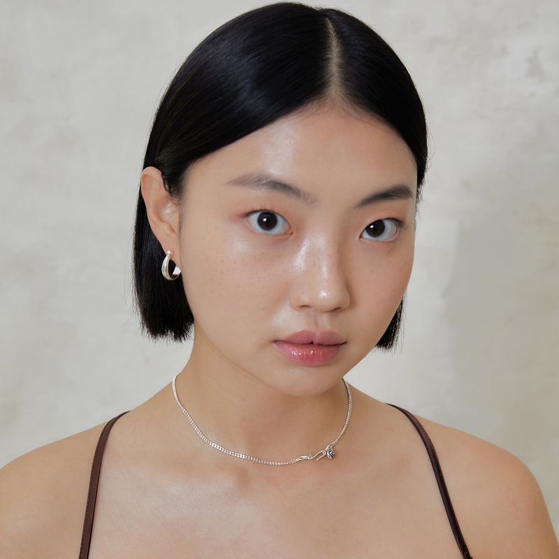 double love short necklace
