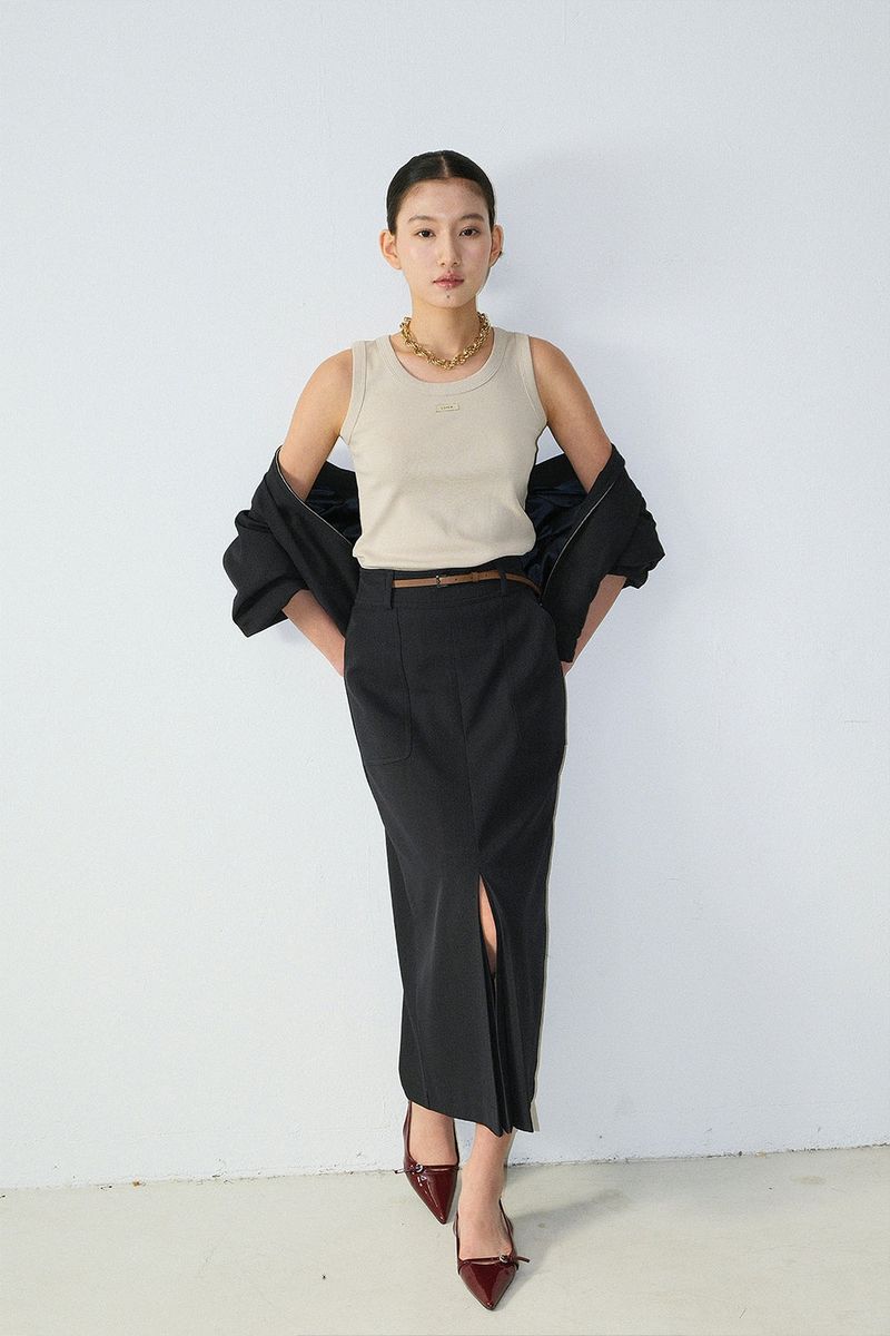 Cotton Label Sleeveless_Beige