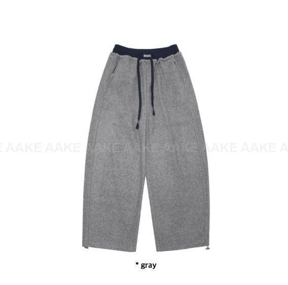 (Lining brushed) COLORBLOCK WAIST PANTS
