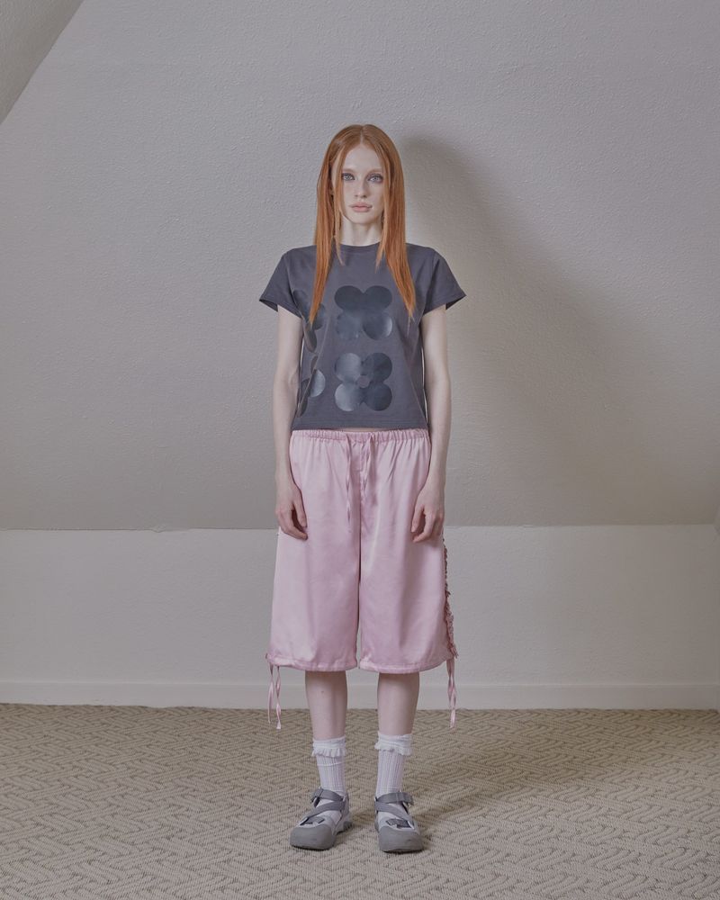 printing logo basic top / charcoal