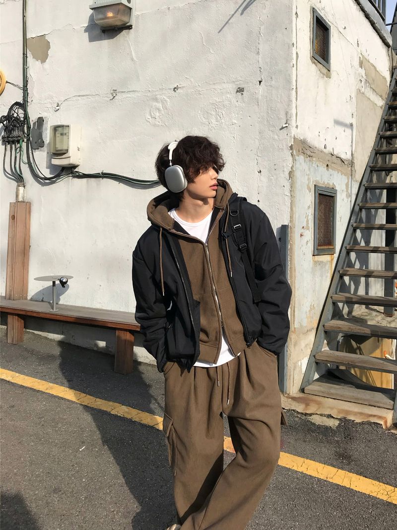 [SET] LMN Sturbo Corduroy Hooded Zip-Up + Cargo Pants (5 colors)