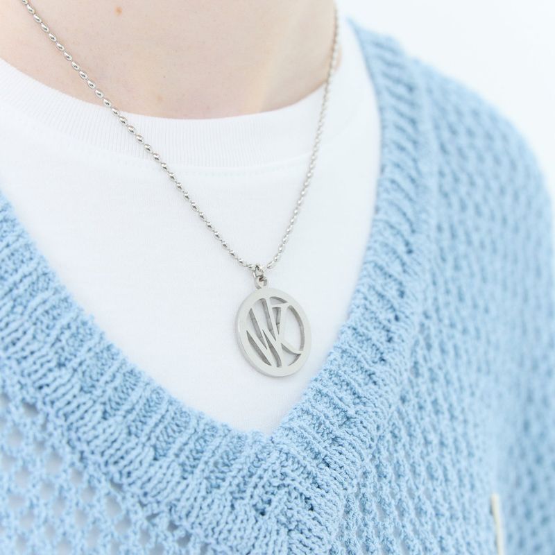 Logo pendant necklace