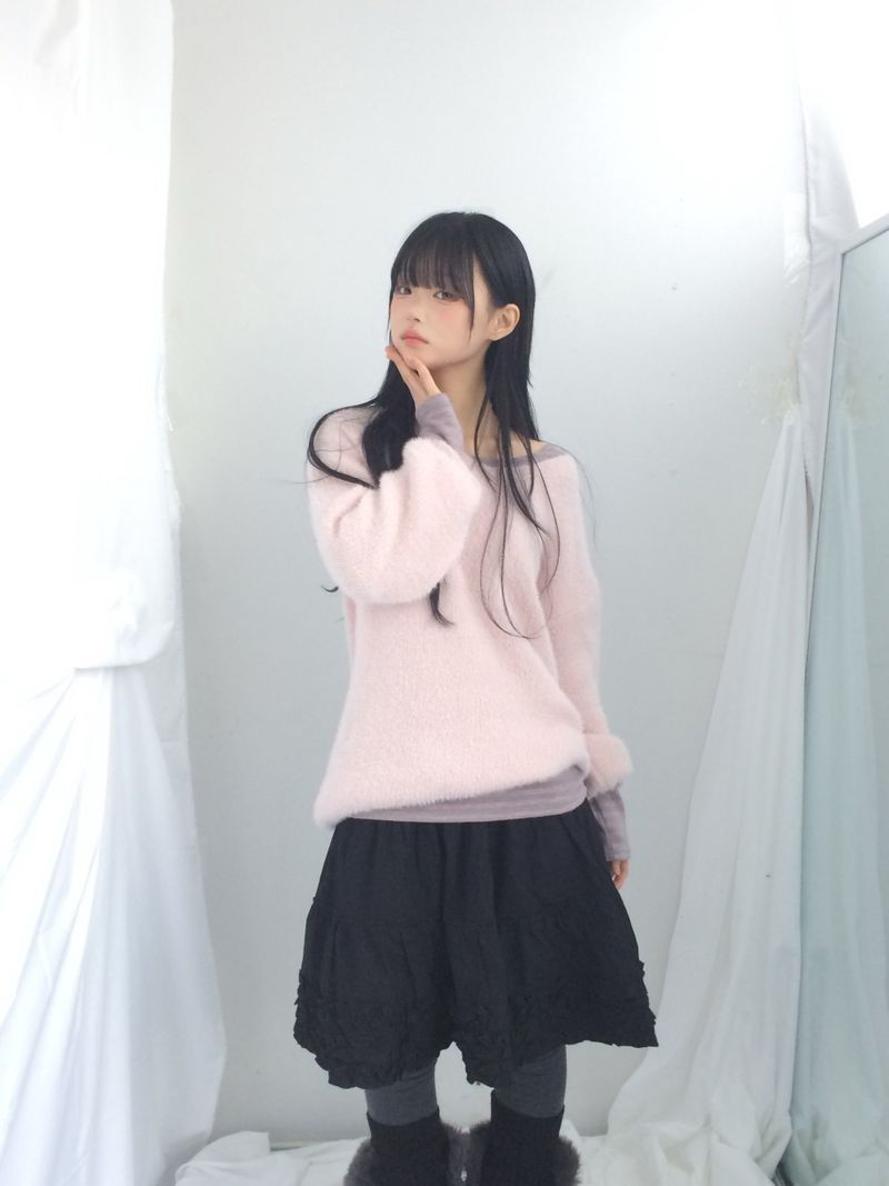 Flare some cotton frill skirt
