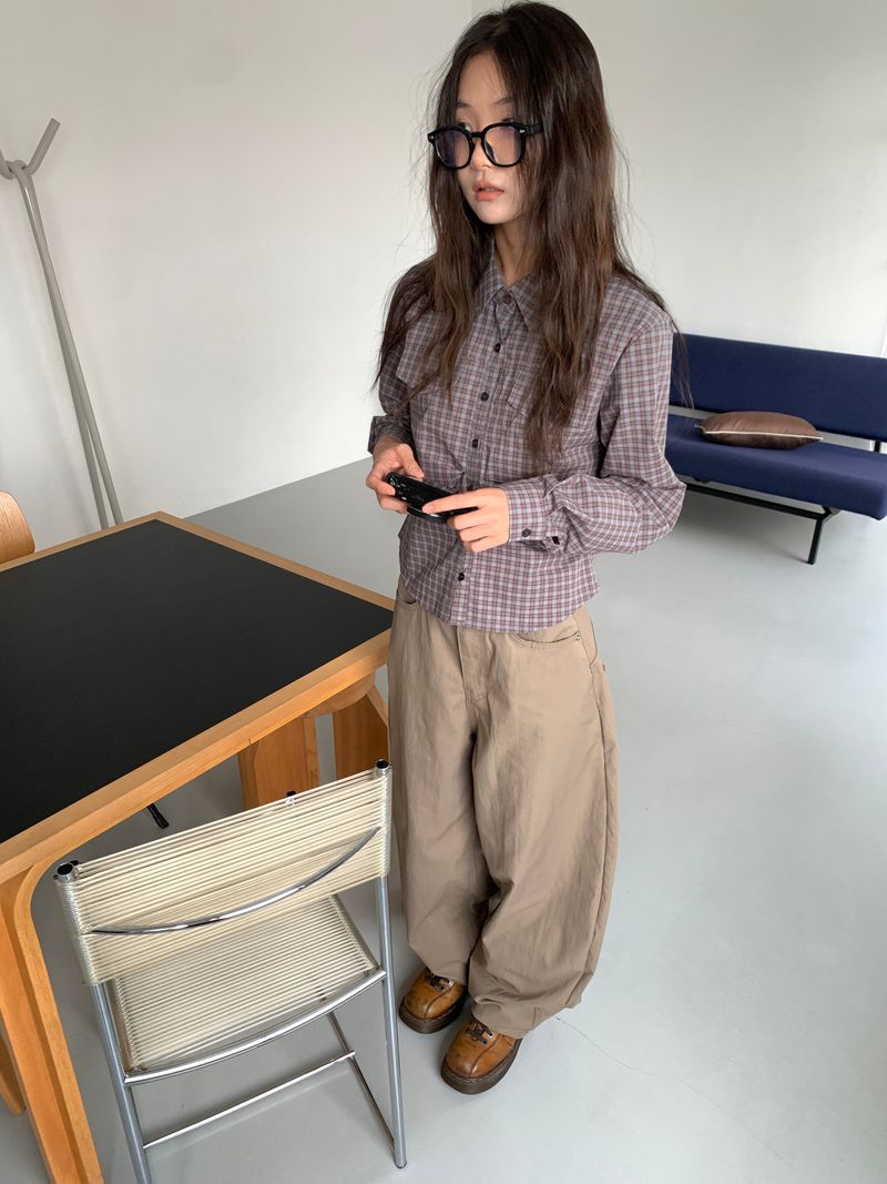 EMBO BACK BIJO CURVED PANTS (3C)