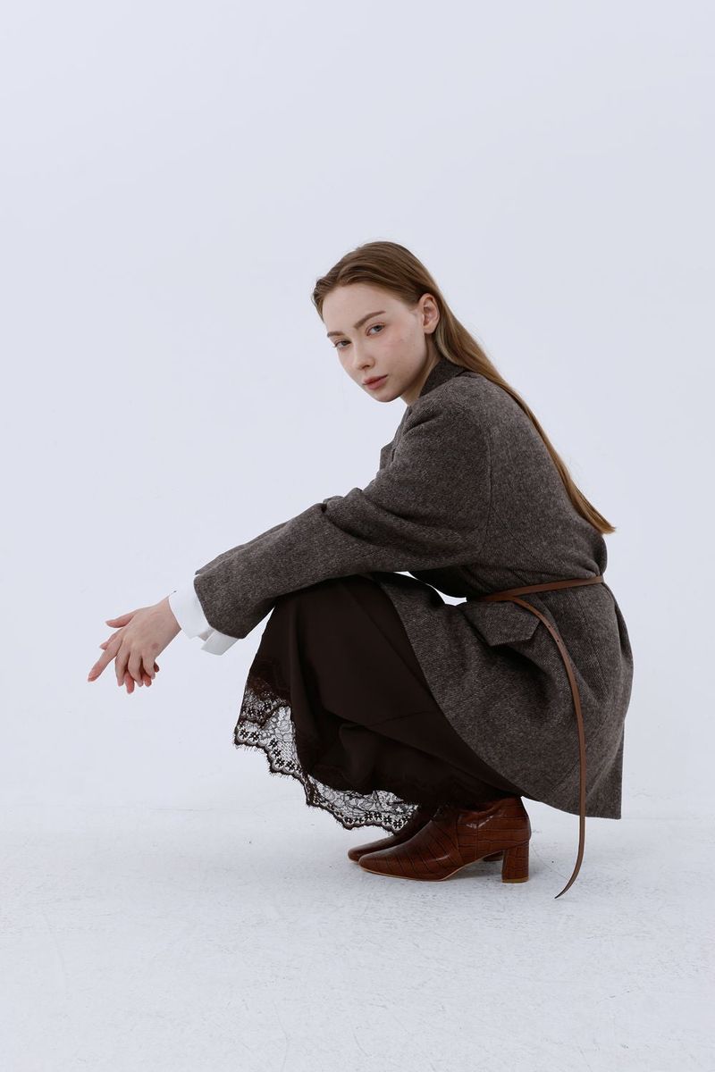 DADDY CONTOUR WOOL JACKET_BROWN