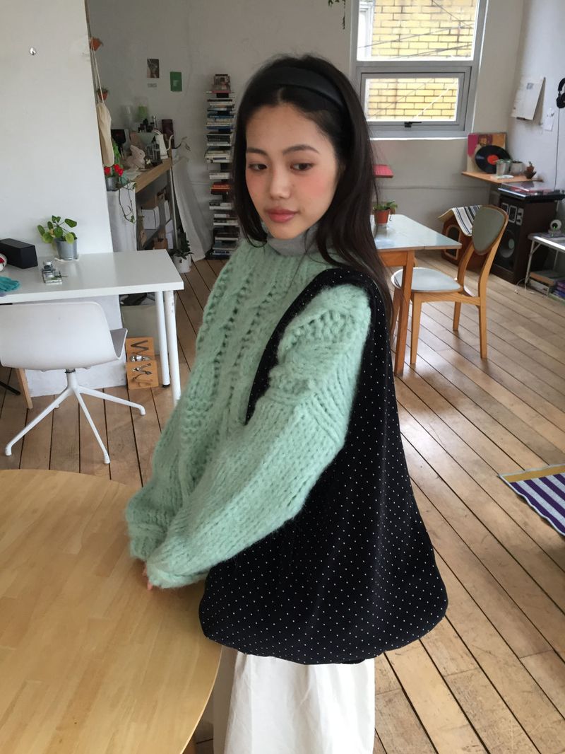 DUGGY(ダギー)の「Puff reversible dot bag (2color)(Bags)」