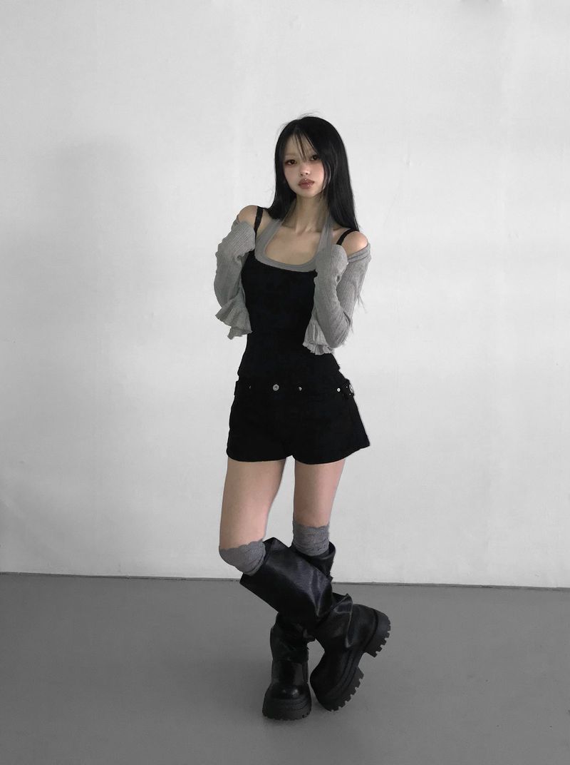 1733 back slop shorts(2 color)
