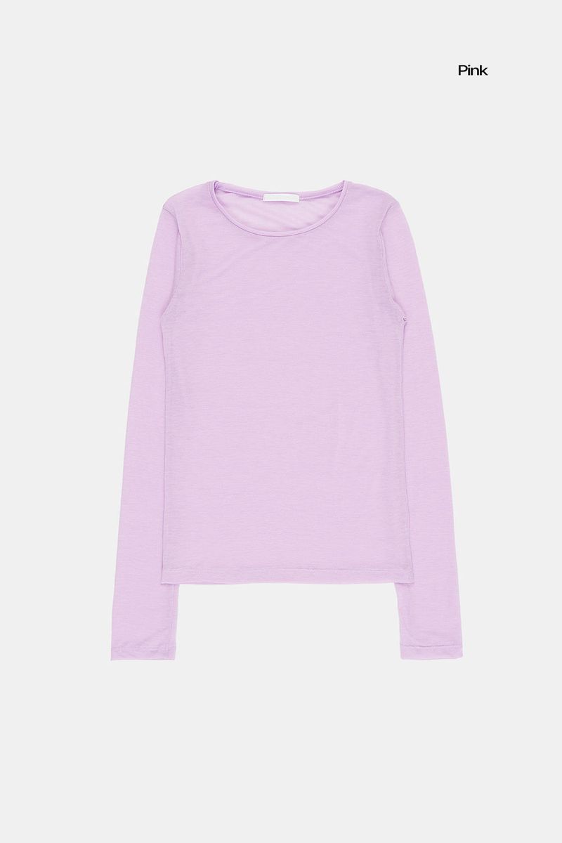 Mild see-through long sleeve