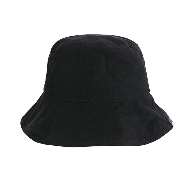 wide brim washing bucket hat black