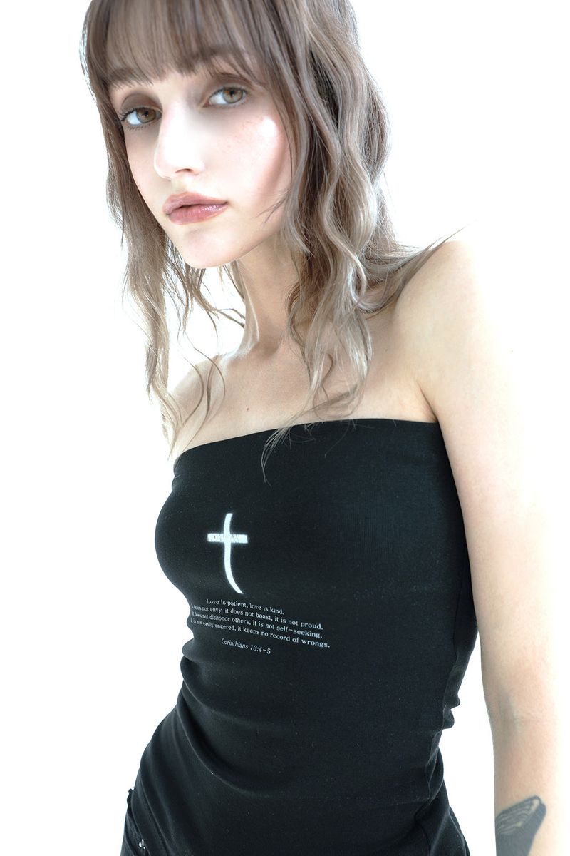  Cross Tube Top (Black)