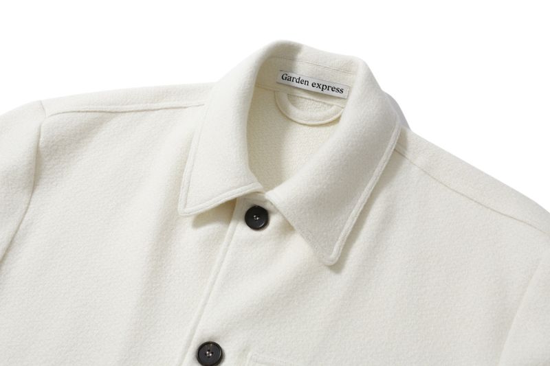 CLASSIC CROPPED SHIRT JACKET (ecru)