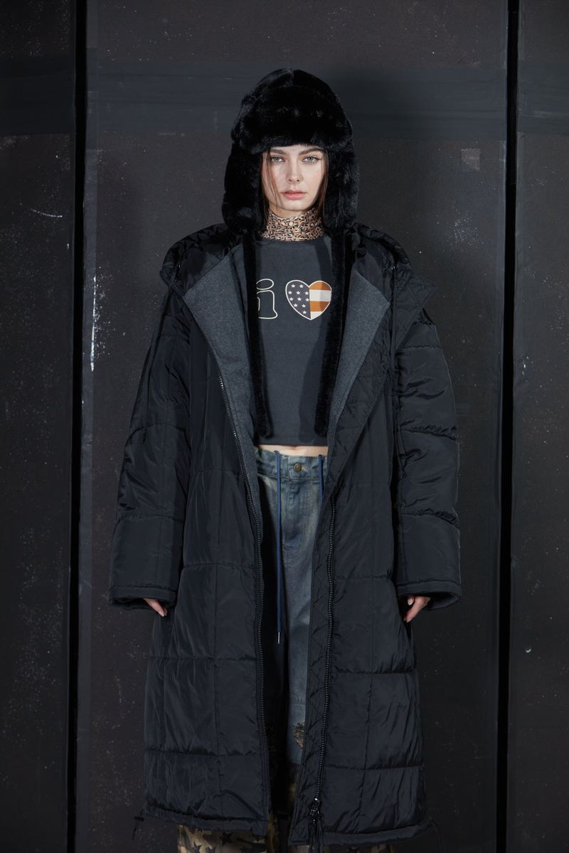 GL LONG PADDING -BLACK
