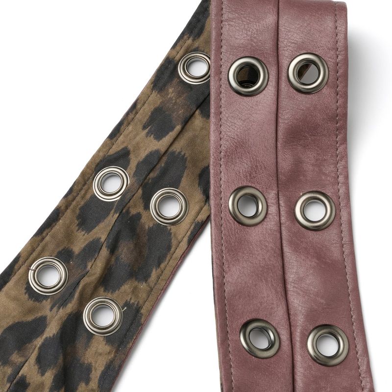 Inner leopard artwork bag [Mauve]