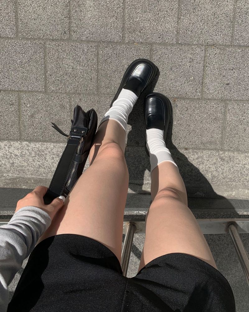 Platform minimal loafers
