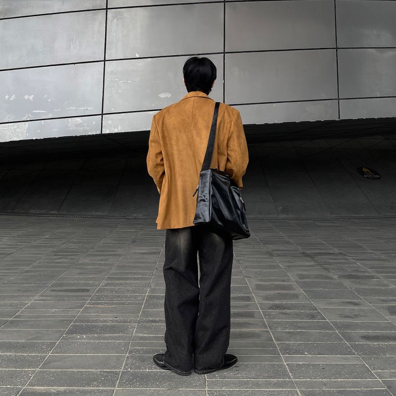 90's Sharoon Suede Zipper Jacket (2 colors)